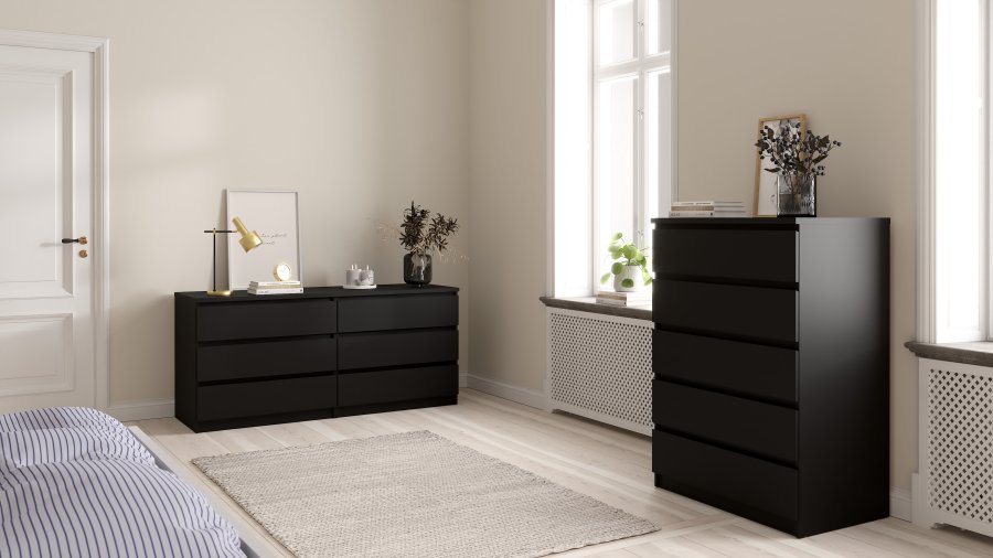 TVILUM Naia dobbel kommode med 6 skuffer