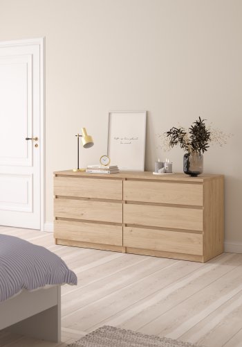 TVILUM Naia Dubbelbyr� med 6 l�dor