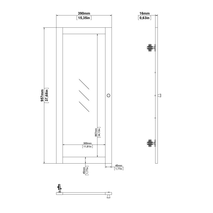 TVILUM Basic/Ben 1 Glasd�r