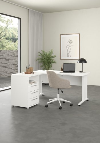 TVILUM Prima hj�rnebord med skap - Parcel