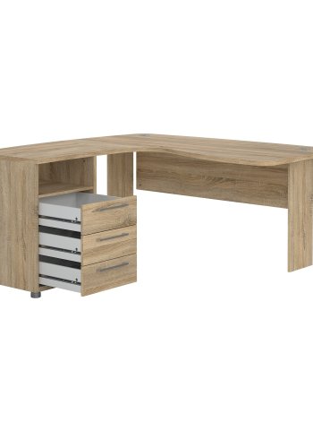 TVILUM Prima hj�rnebord med skab - Parcel