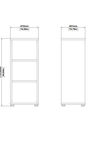 TVILUM Prima bokhylle med 2 hyller - Parcel