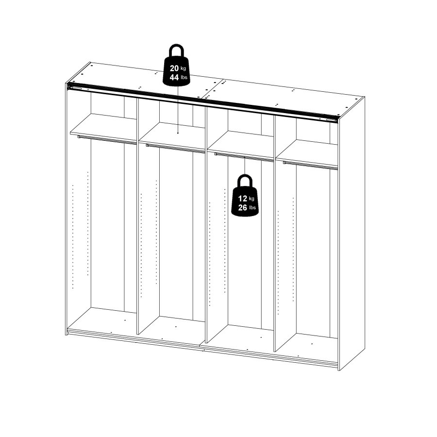 TVILUM Firenze sk�p 242 cm.