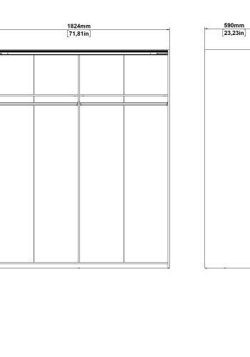 TVILUM Firenze Sk�p 220 x 182 cm - Paket