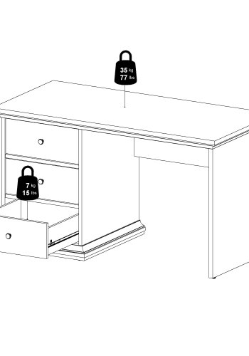 TVILUM Paris Skrivbord - Paket