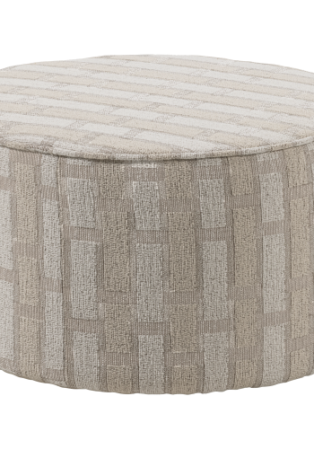 WOOOD Sarli puff Lav Chenille Natur/Beige [Fsc]