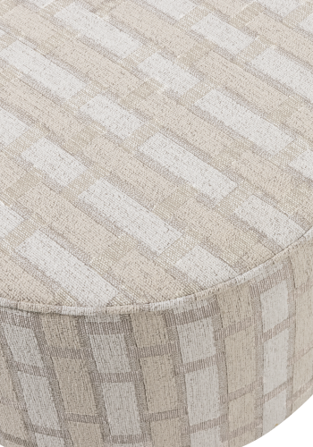 WOOOD Sarli puff Lav Chenille Natur/Beige [Fsc]