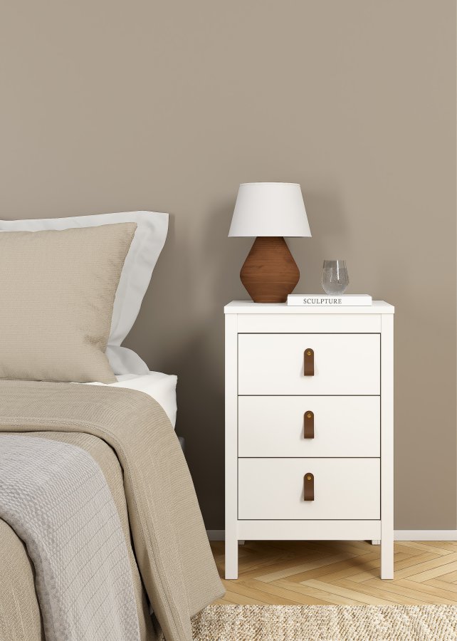 TVILUM Madrid nattbord med 3 skuffer - Parcel