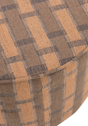 WOOOD Sarli Puff Lav Chenille Brun/Rosa [Fsc]