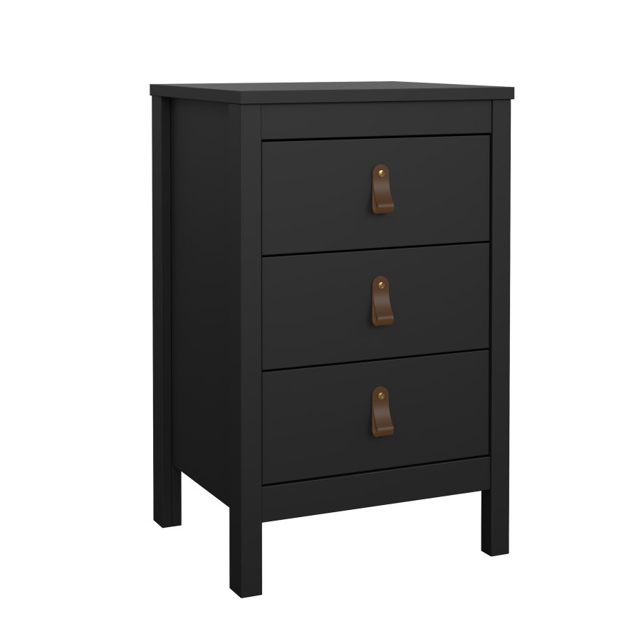 TVILUM Madrid nattbord med 3 skuffer - Parcel