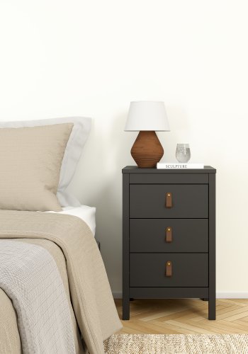 TVILUM Madrid Nattduksbord med 3 l�dor - Parcel