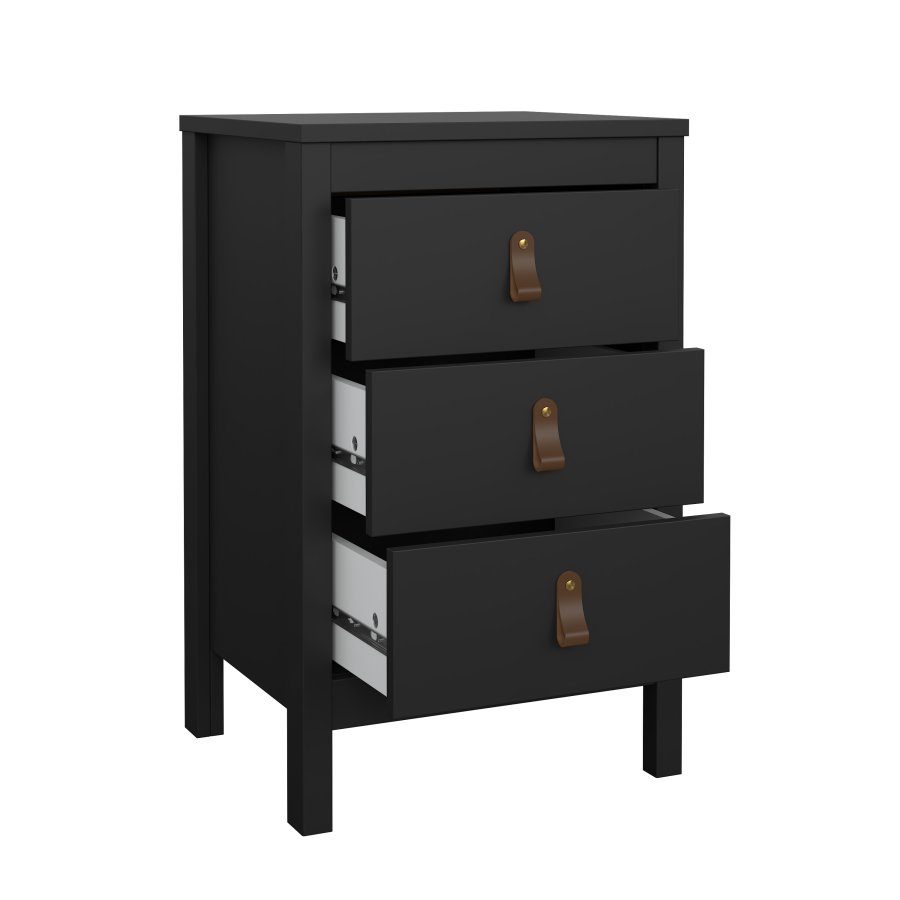 TVILUM Madrid nattbord med 3 skuffer - Parcel