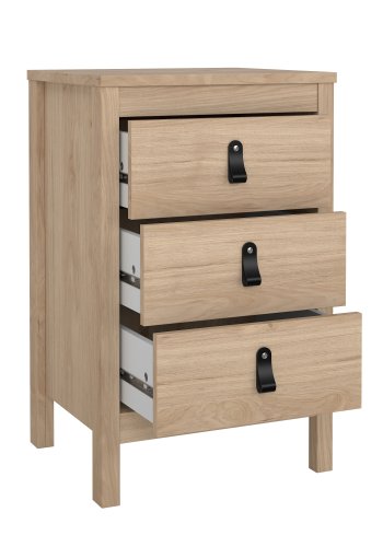 TVILUM Madrid nattbord med 3 skuffer - Parcel