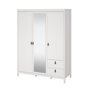 TVILUM Madrid Garderob med 2 d&ouml;rrar + 1 spegeld&ouml;rr + 2 l�dor - Paket
