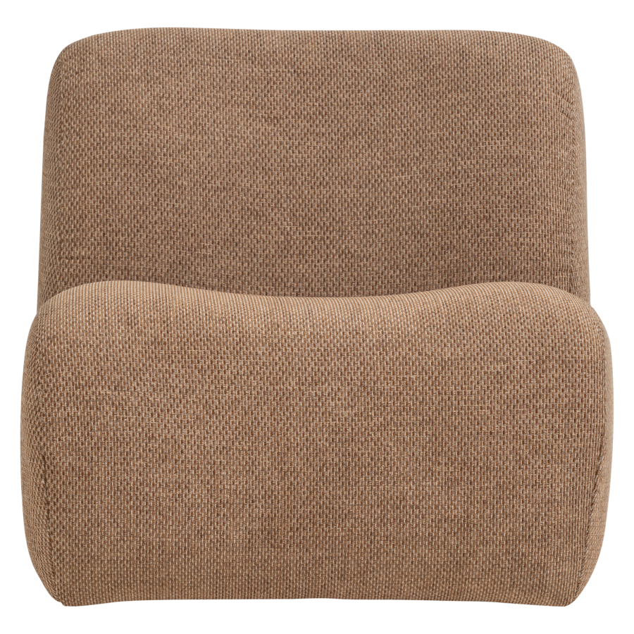 WOOOD Nomu lenestol grov chenille lys brun [Fsc]