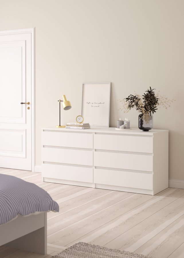 TVILUM Naia dobbel kommode med 6 skuffer - Parcel