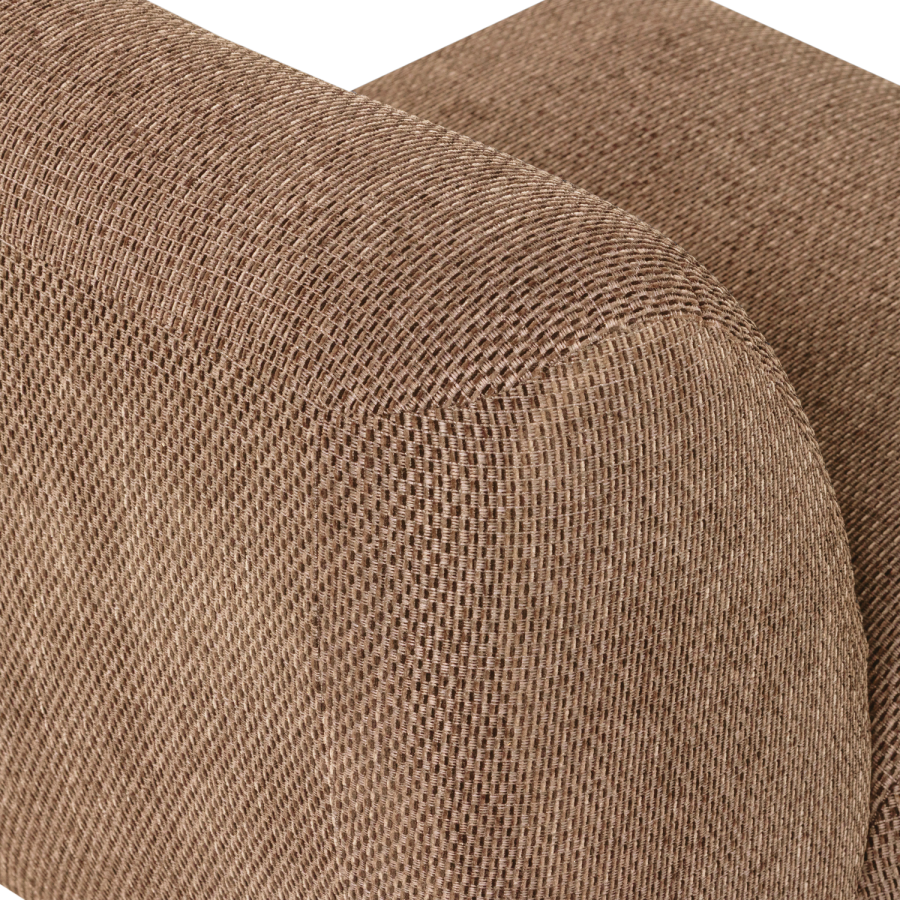 WOOOD Nomu lenestol grov chenille lys brun [Fsc]