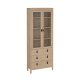 TVILUM Madrid porcel�nsskab 2 d�re med glas + 3 skuffer - Parcel