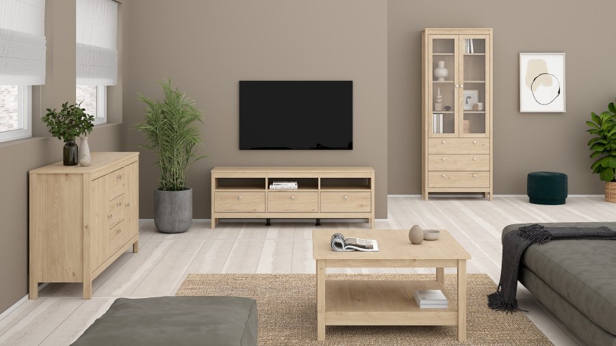 TVILUM Madrid skjenk 2 d�rer + 3 skuffer - Parcel