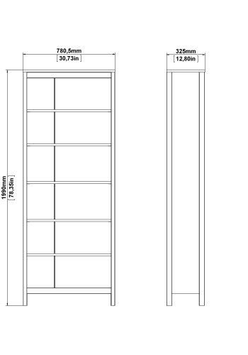 TVILUM Madrid Bokhylle - Pakke