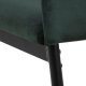 ACT NORDIC Demina spisebordstol - mrkegrnn polyester og sort metall