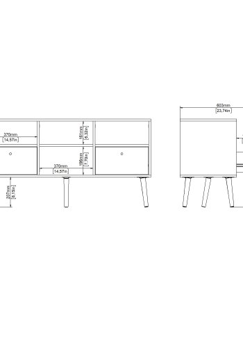 TVILUM Bodo TV-enhed 2 skuffer