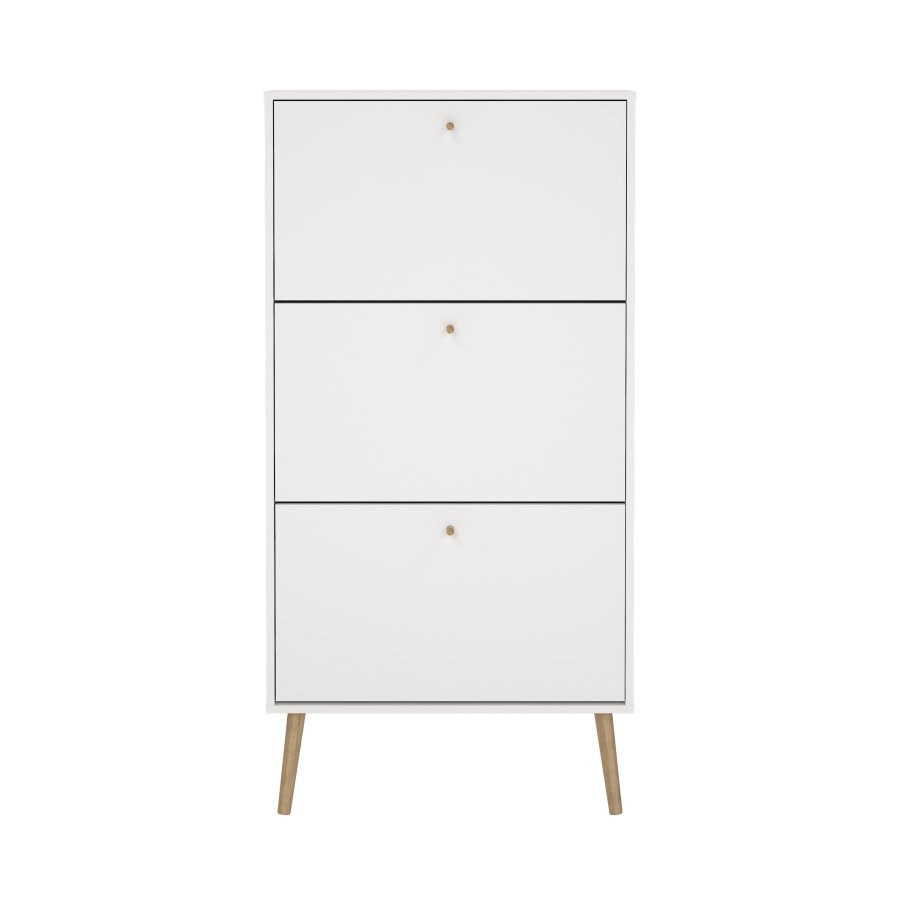 TVILUM Bodo skosk�p med 3 g�ngj&auml;rnsd&ouml;rrar - Parcel