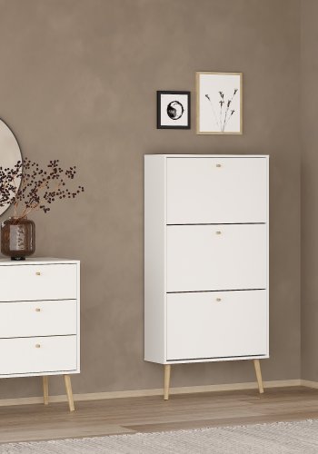 TVILUM Bodo skosk�p med 3 g�ngj�rnsd�rrar - Parcel