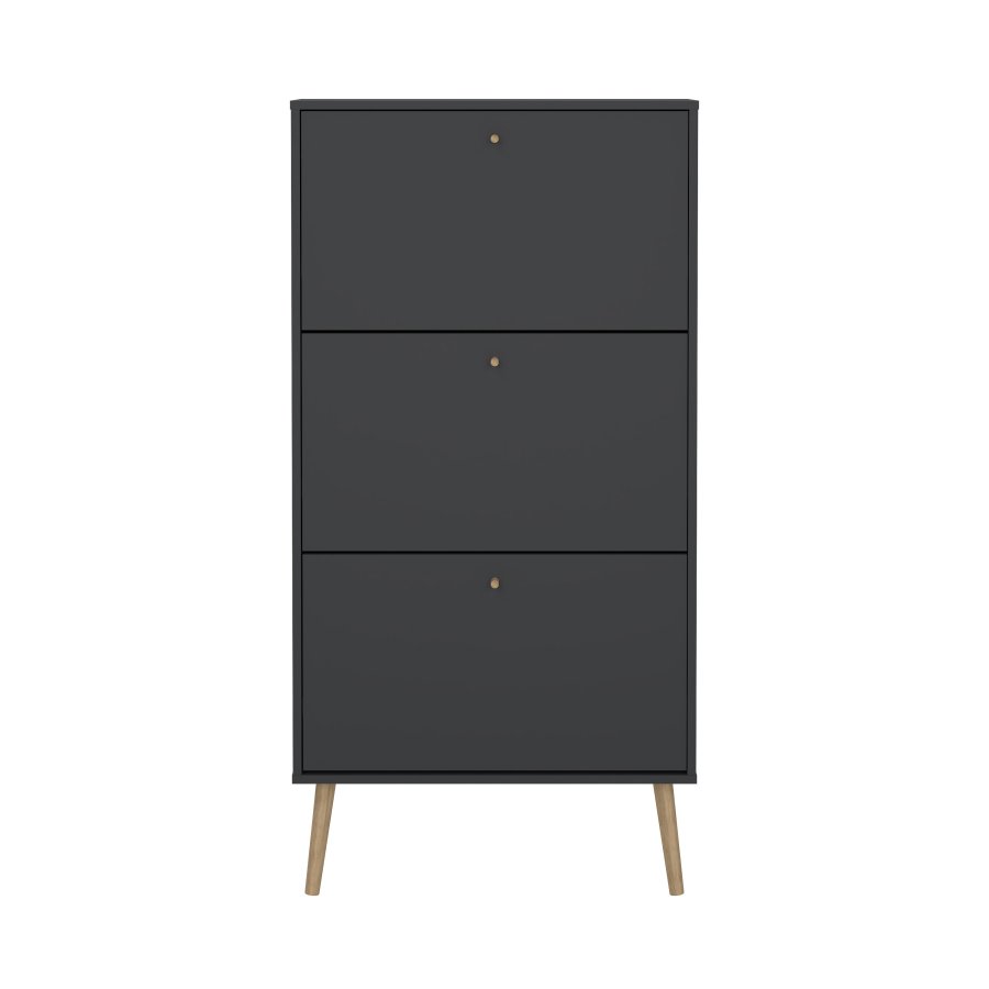 TVILUM Bodo skosk�p med 3 g�ngj&auml;rnsd&ouml;rrar - Parcel