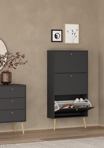 TVILUM Bodo skoskap med 3 hengslede d�rer - Parcel