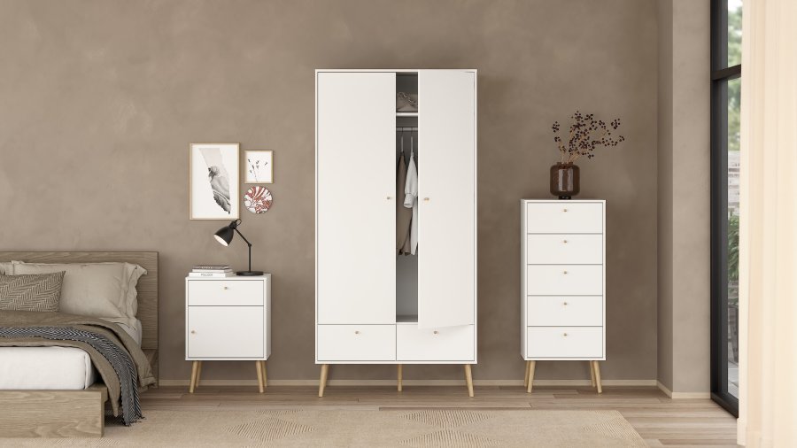 TVILUM Bodo nattbord 1 d�r + 1 skuff - Pakke