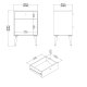 TVILUM Bodo nattbord 1 d�r + 1 skuff - Pakke