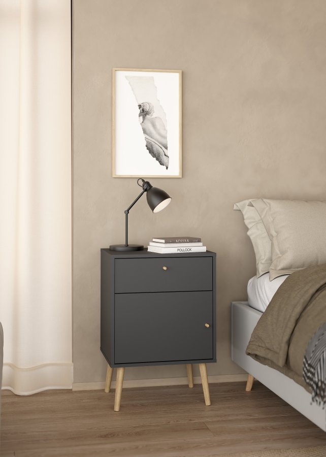 TVILUM Bodo nattbord 1 d�r + 1 skuff - Pakke