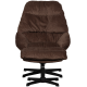 WOOOD Yaro drejestol med Hocker Espresso