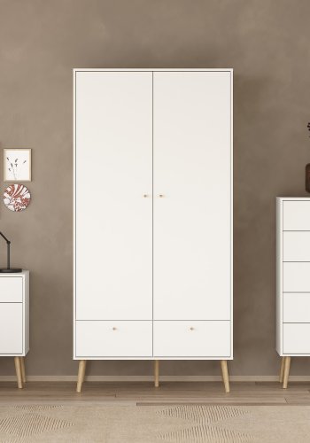 TVILUM Bodo Garderobe med 2 d�rer + 2 skuffer - Pakke