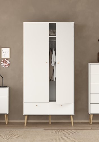 TVILUM Bodo Garderobe med 2 d�rer + 2 skuffer - Pakke