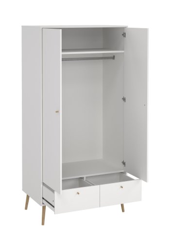 TVILUM Bodo Garderob med 2 d&ouml;rrar + 2 l�dor - Paket