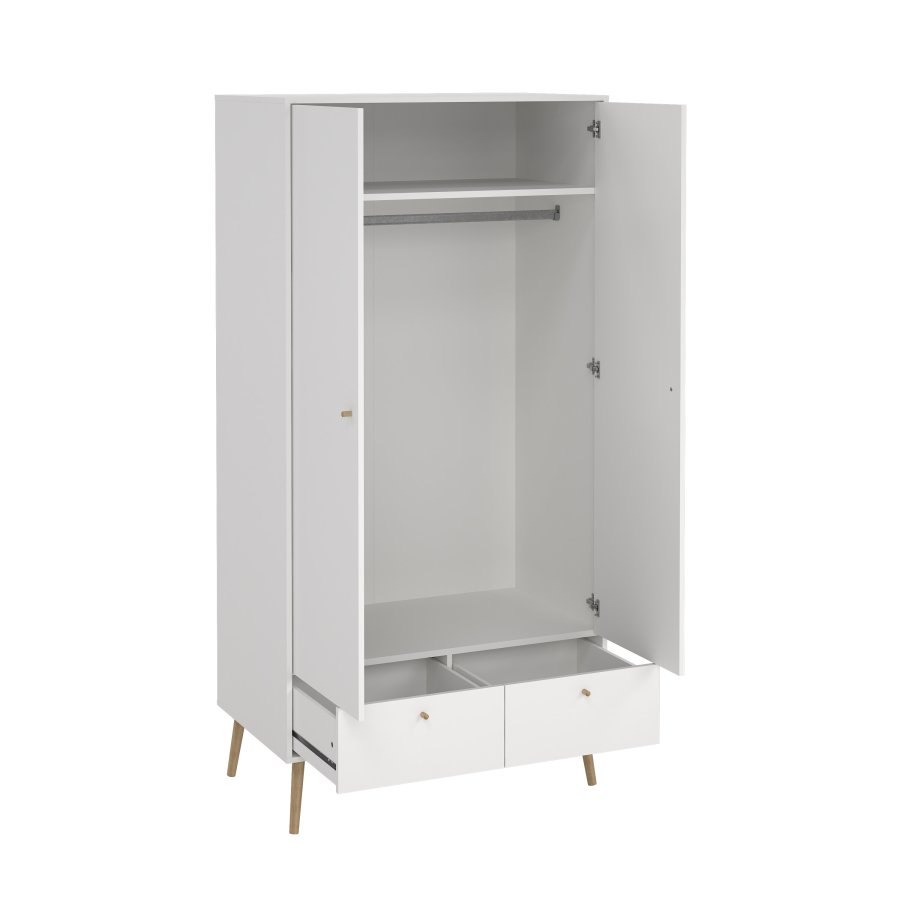 TVILUM Bodo Garderob med 2 d&ouml;rrar + 2 l�dor - Paket