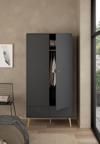 TVILUM Bodo Garderobe med 2 d�rer + 2 skuffer - Pakke