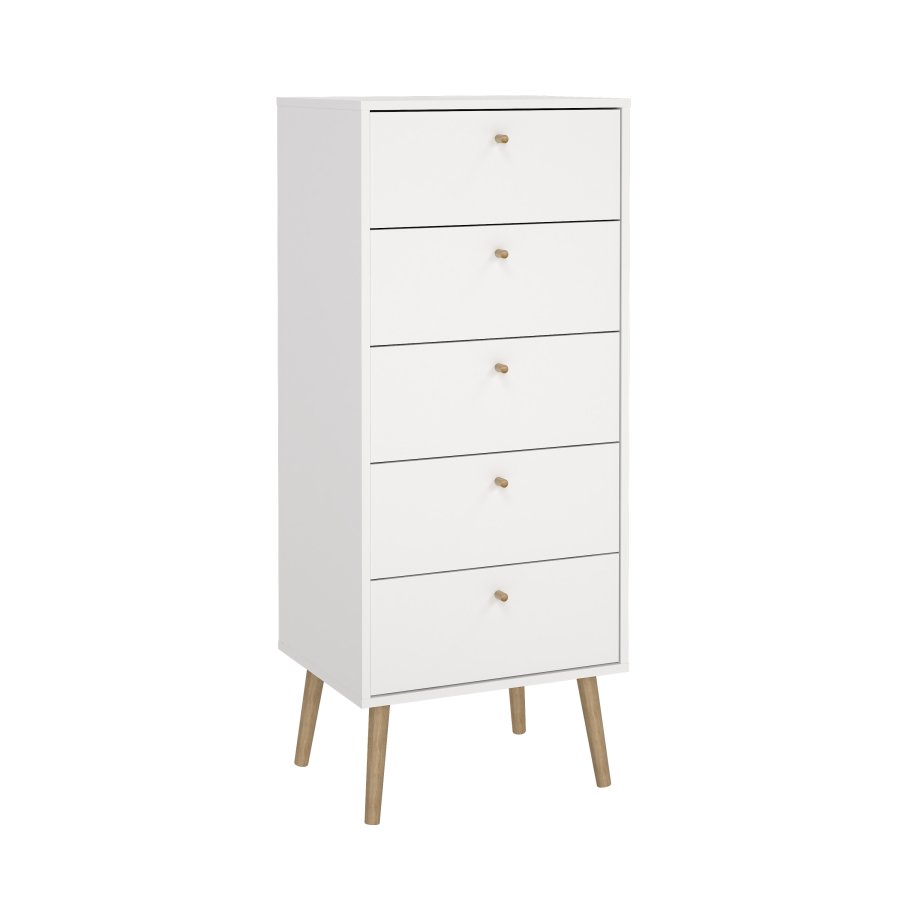 TVILUM Bodo kommode med 5 skuffer - Pakke