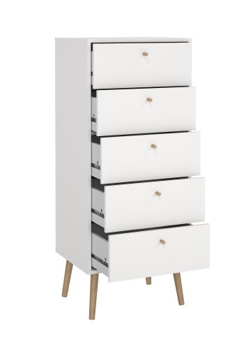 TVILUM Bodo kommode med 5 skuffer - Pakke