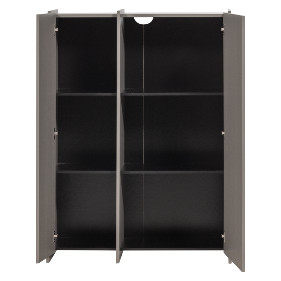 WOOOD Brock-skap med 2 d�rer, askefiner, varm gr� [Fsc]