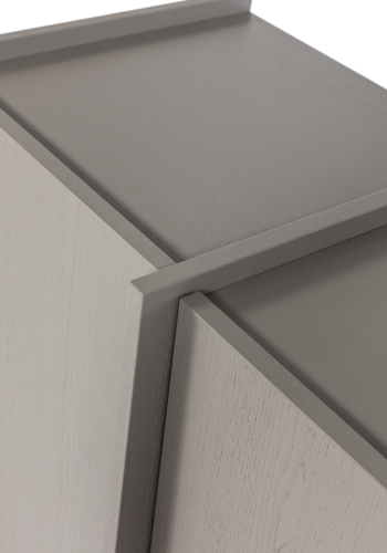 WOOOD Brock-skap med 2 d�rer, askefiner, varm gr� [Fsc]