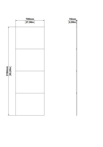 TVILUM Bergamo skjutd&ouml;rr f&ouml;r 140 x 220 cm - Paket