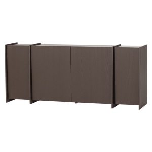 WOOOD Brock skjenk 200 cm askefiner mellombrun [Fsc]