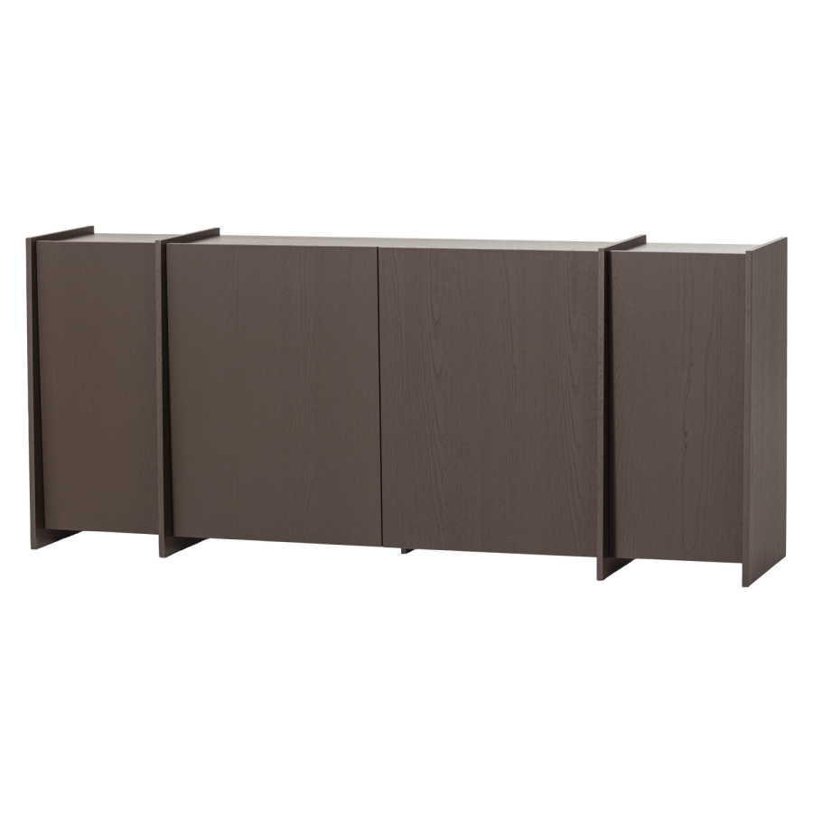 WOOOD Brock skjenk 200 cm askefiner mellombrun [Fsc]