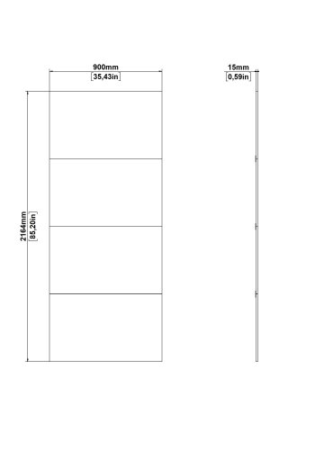 TVILUM Bergamo skjutd&ouml;rr f&ouml;r 180 x 220 cm - Paket