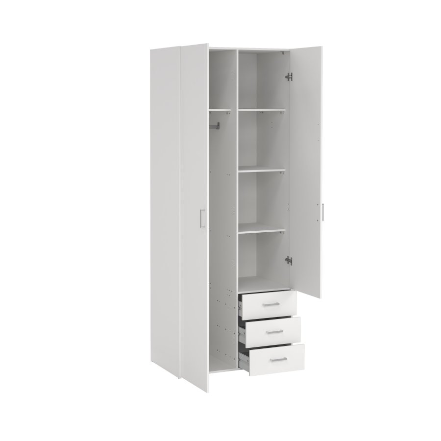 TVILUM Space Garderob med 2 d&ouml;rrar + 3 l�dor (200) - Paket