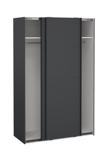 TVILUM Bergamo Garderob med 2 skjutd&ouml;rrar 140 x 220 cm - Paket