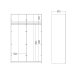 TVILUM Bergamo Garderob med 2 skjutd&ouml;rrar 140 x 220 cm - Paket